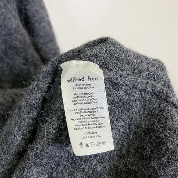 Aritzia Wilfred Free Faretta Sweater Off the Shoulder Merino Wool - Picture 12 of 16